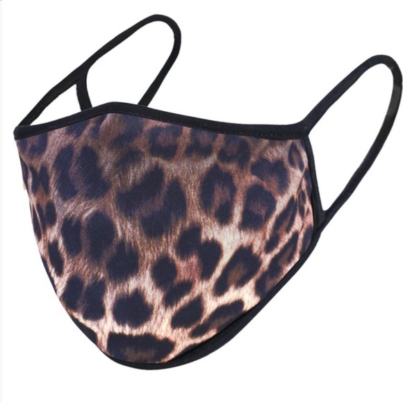 IN STOCK USA Cotton Base Leopard Fashion Face Mask - Picture 3 of 7